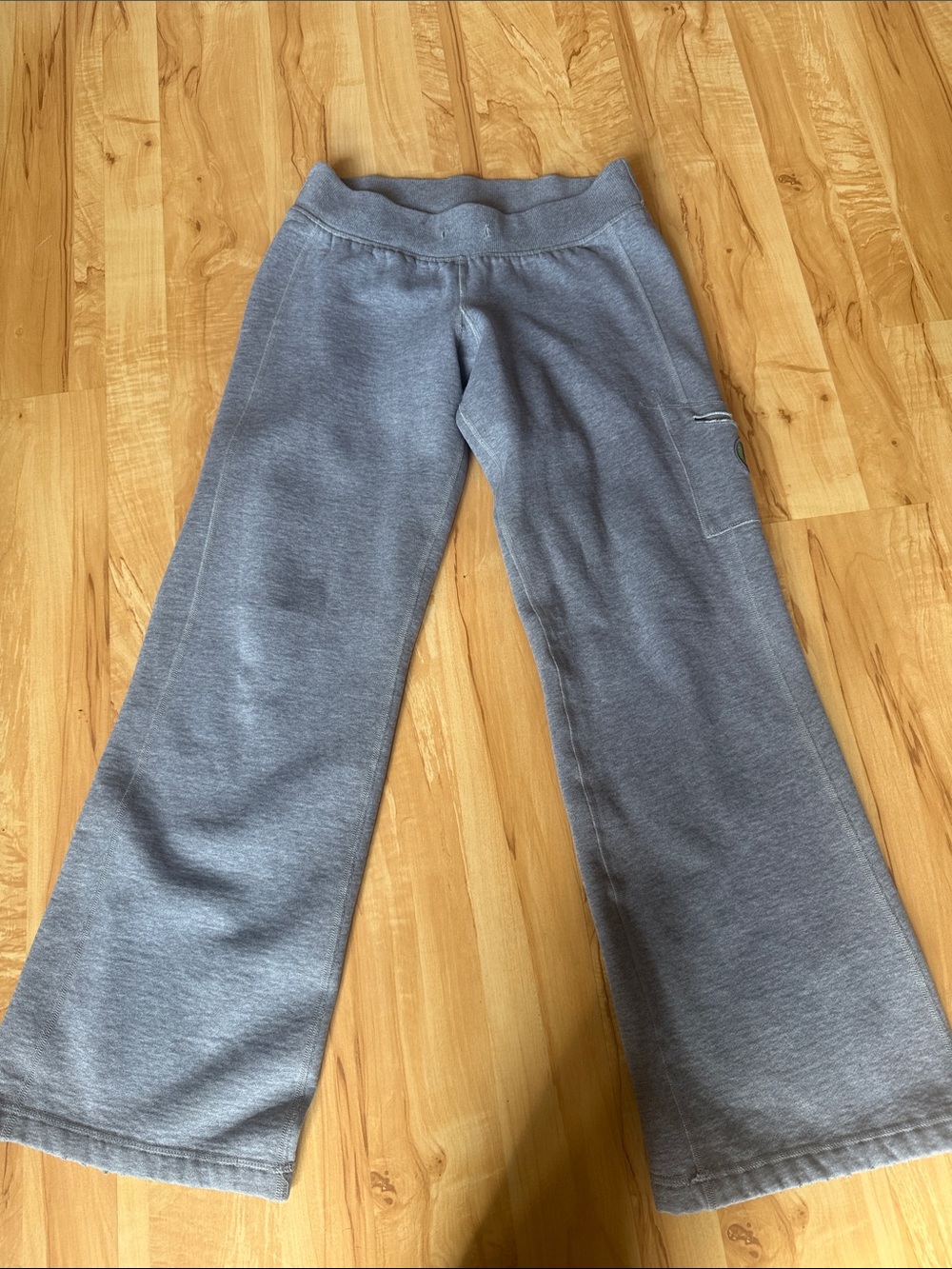 lululemon athletica Gray Wide-Leg Sweatpants